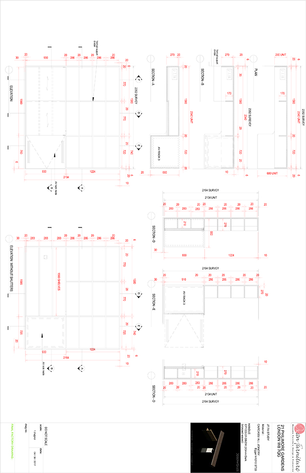 
											Millwork or fit out and Shop Drawings